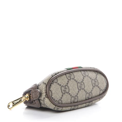 gucci leather key case black|Gucci ophidia key pouch.